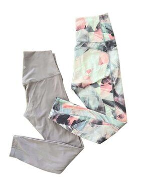 2 for 1! FABLETICS PureLuxe Dreamscape Ultra High-Waisted 7/8 Leggings Size: M